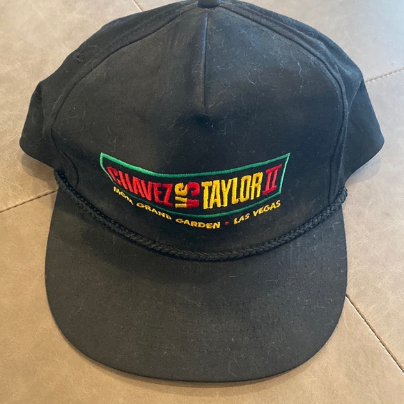 Chavez VS Taylor II MGM Grand Las Vegas Black Trucker Hat OS - Picture 1 of 5
